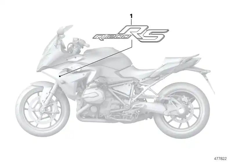 Plaque gauche R1200 - 51148545359