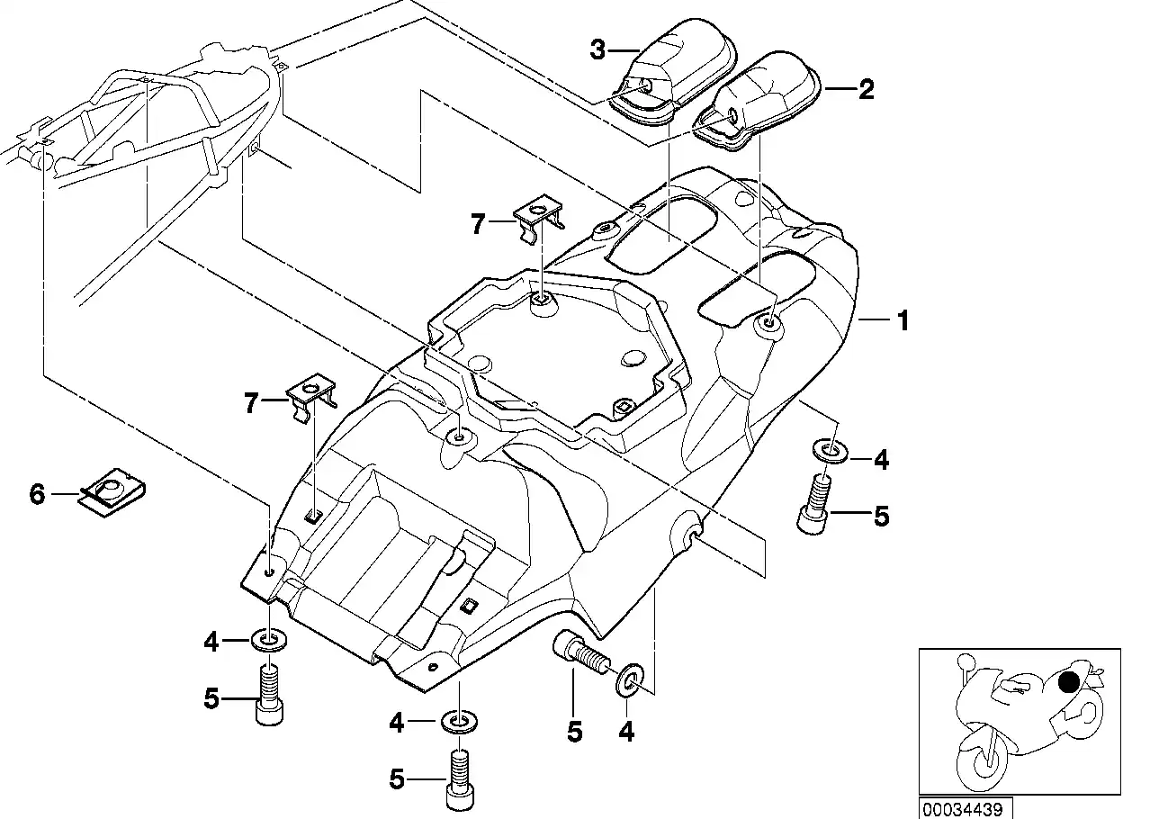 Piece porte-bagages arriere... - 52532328421
