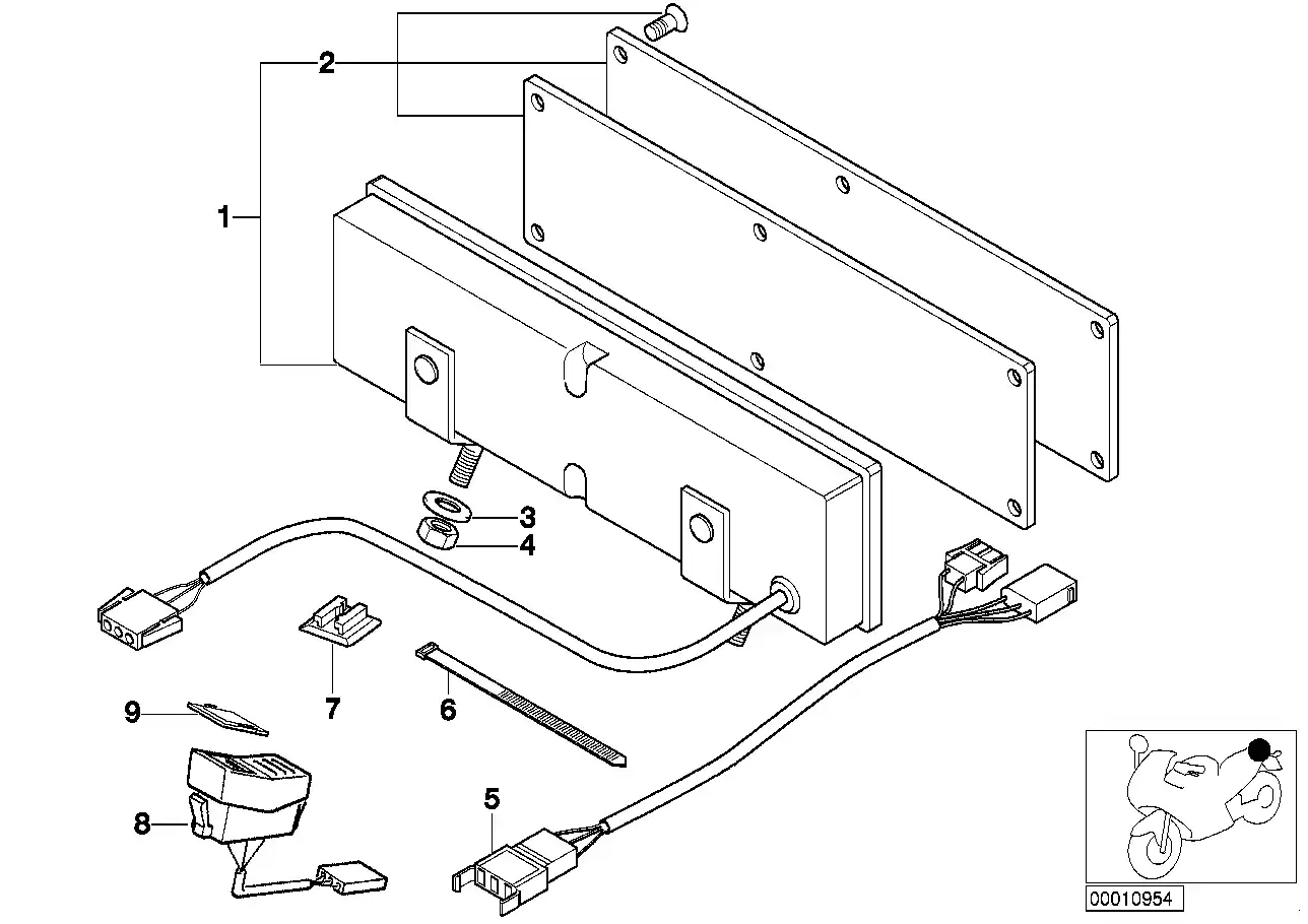 Schéma BMW 61122316781