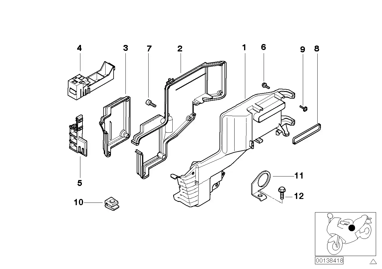 Couvercle electronic-box K1200 - 61132305681