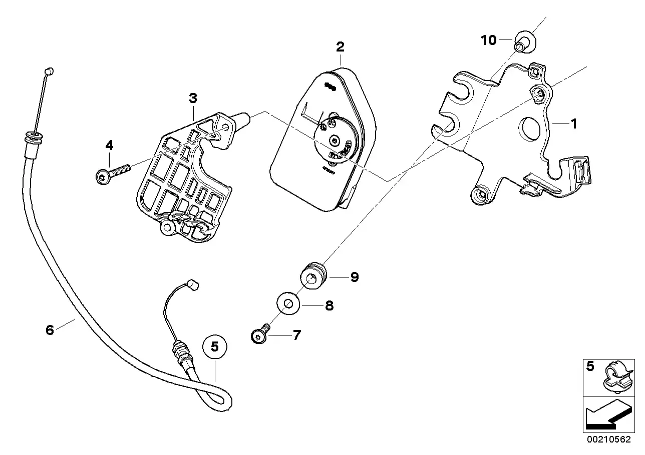 Schéma BMW 61138368029