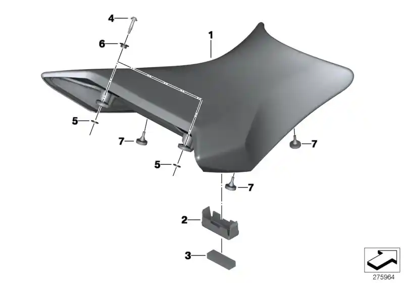 Schéma BMW 61218543864