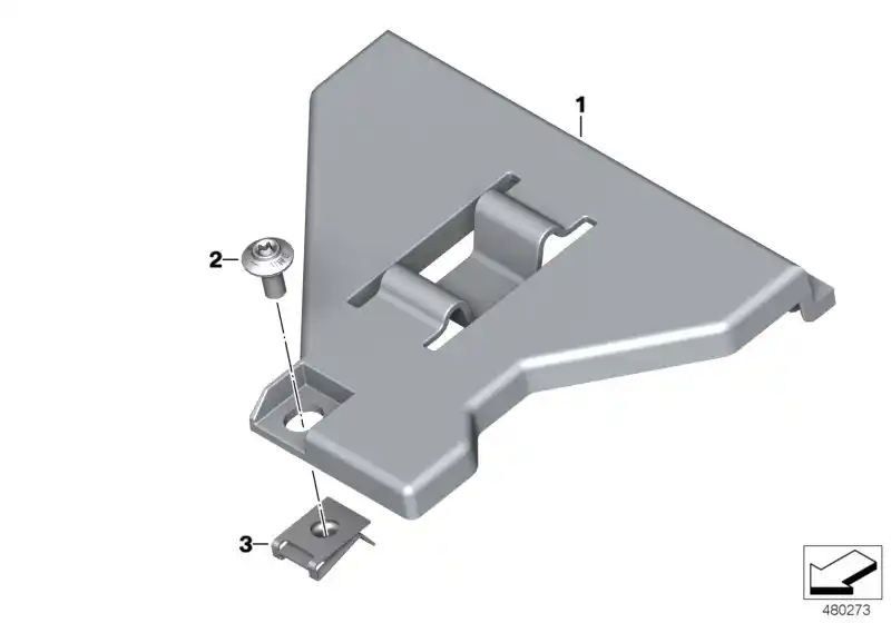 Support de batterie K1600 - 61218563158