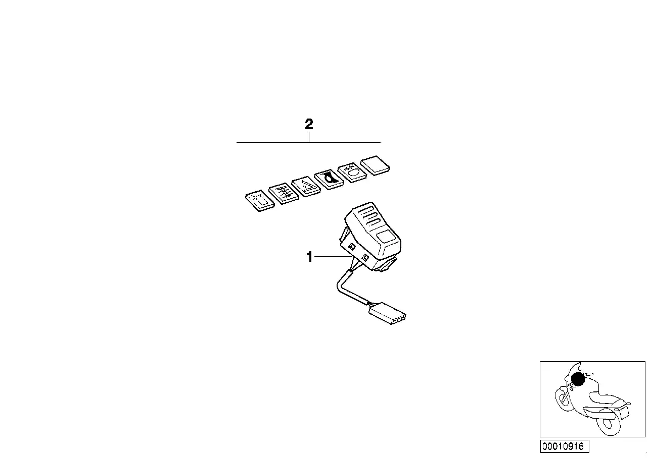 schéma BMW Interrupteur ABS - 61311459700