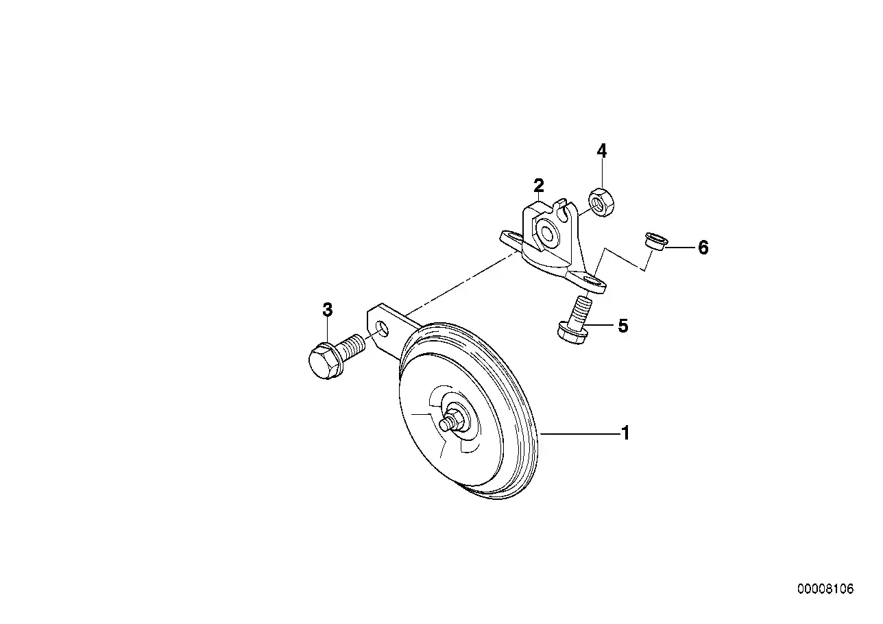 schéma BMW Avertisseur F650 - 61322346423