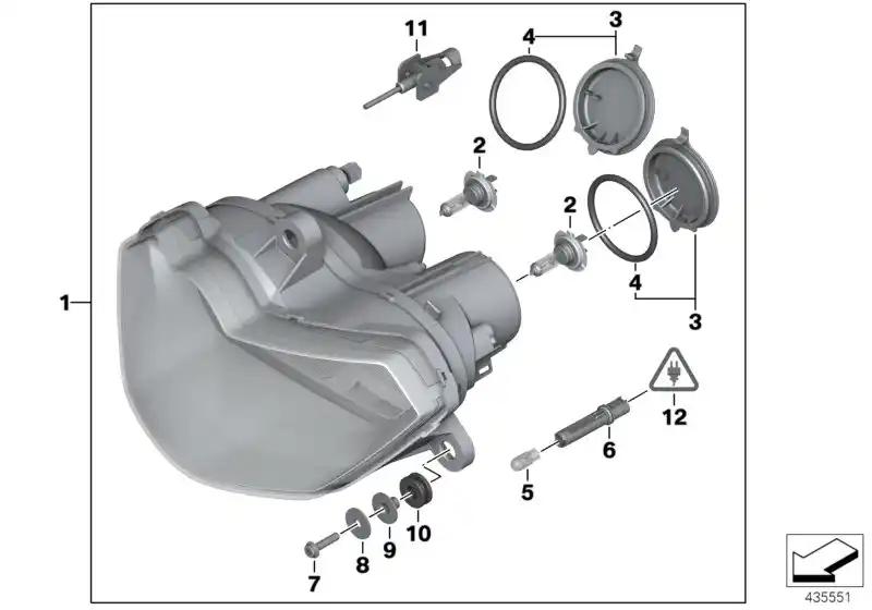 Schéma BMW 63127701601