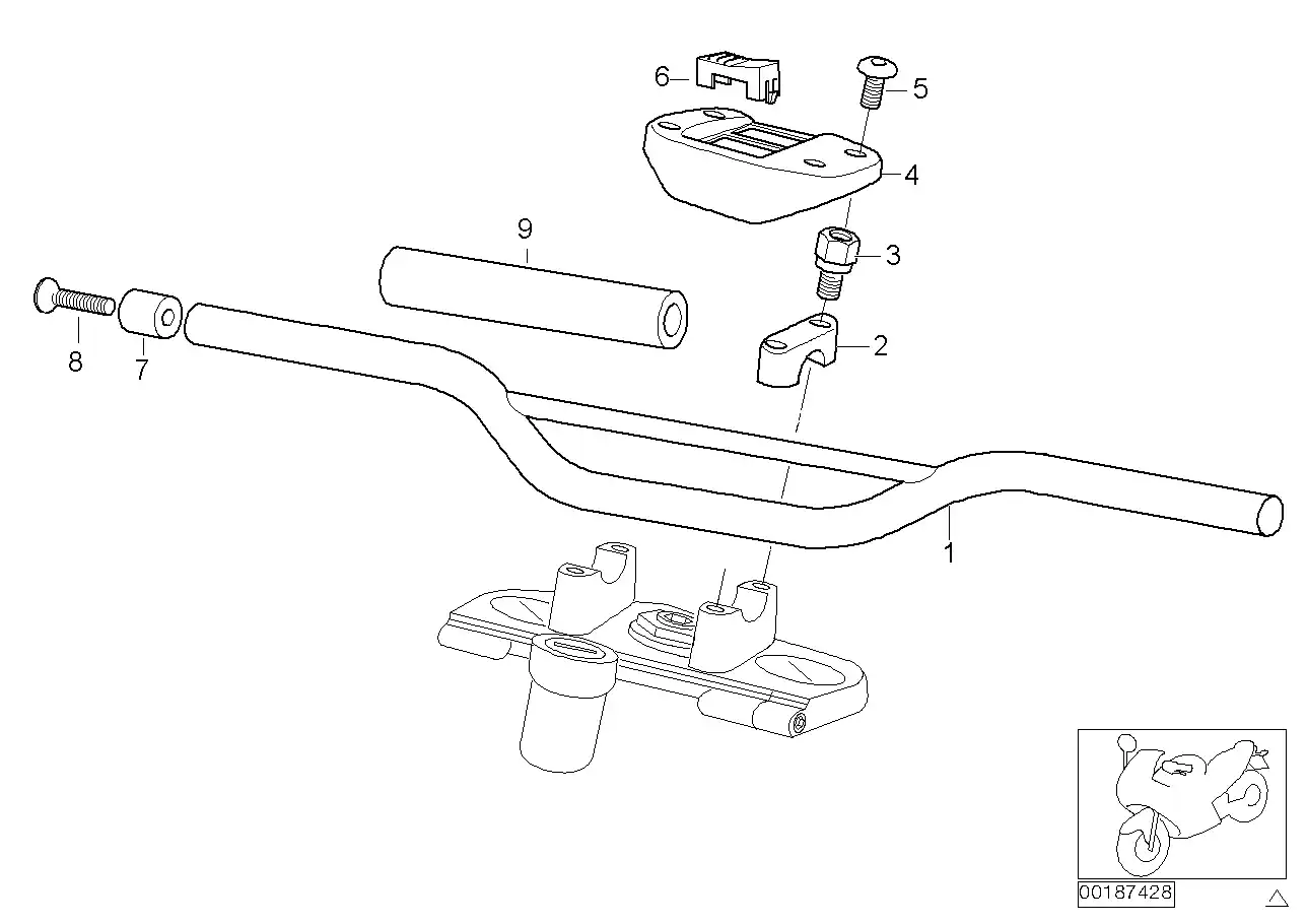 Cache de tube de guidon - 71607688223