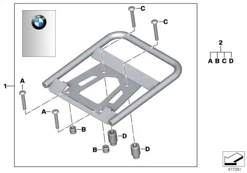 Schéma BMW 71607696292