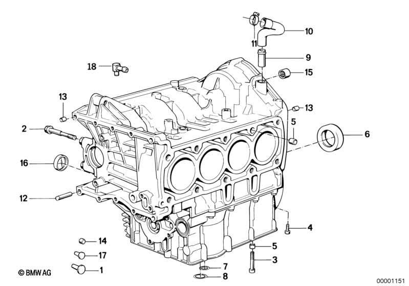 Schéma BMW 11111460007
