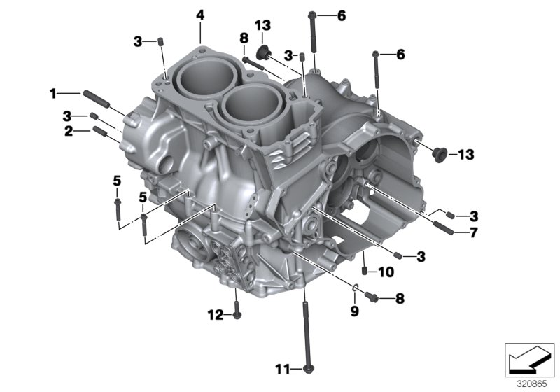Schéma BMW 11117690506