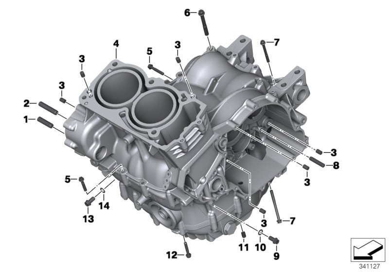 Schéma BMW 11117690507