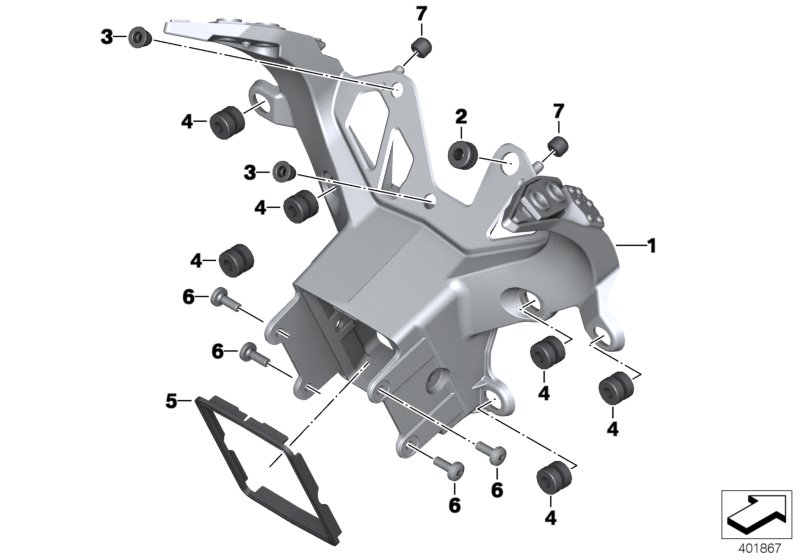 Schéma BMW 46638562111
