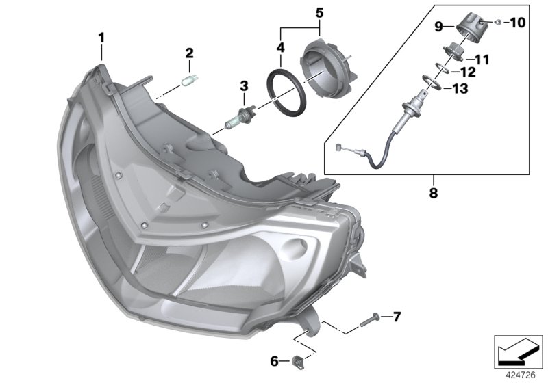 Schéma BMW 63127706405